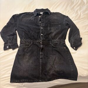 Stylish Black Denim Dress